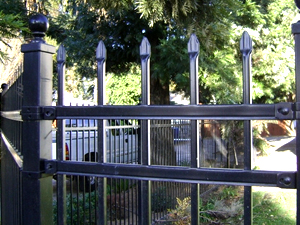 Elegant Beauty and Usefulness Provided by a Wrought Iron Fence in Riverside